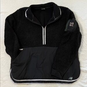New Balance Speed Sherpa Pullover, Black, Women’s XL